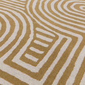 Tappeto in lana giallo ocra 120x170 cm Reef - Asiatic Carpets
