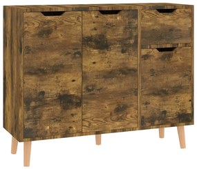 Credenza rovere fumo 90x30x72 cm in truciolato