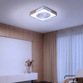 Brilagi-LED lampada dimmerabile con ventilatore LED/30W/230V 3000-6500K bianco/rovere + telecomando