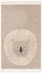 Tappeto per bambini con nappe e motivo in rilievo Momo