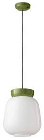 Ferroluce Decò  Corcovado  1-light pendant lamp C2742 Verde/bianco