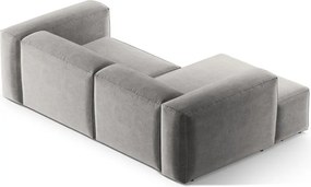 Divano angolare grigio chiaro (con penisola a sinistra/con chaise lounge) Bergamo – Cosmopolitan Design