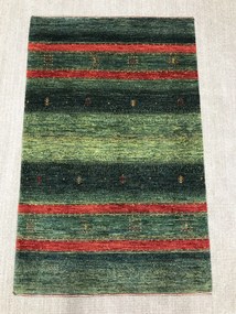 Loribaft Tappeto persiano 90x140 Verde (Iran) Annodato A Mano