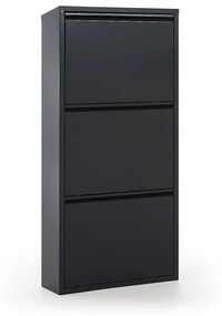 Kave Home - Scarpiera Ode 50 x 106 cm con 3 ante grigio scuro