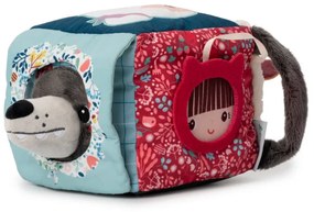 Lilliputiens - Cubo tessile per le attività - Lupo Louis