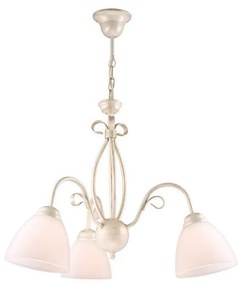 Lampadario a sospensione con catena ADELLE 3xE27/60W/230V