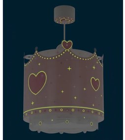 Dalber 61102 -Lampadario per bambini LITTLE QUEEN 1xE27/60W/230V
