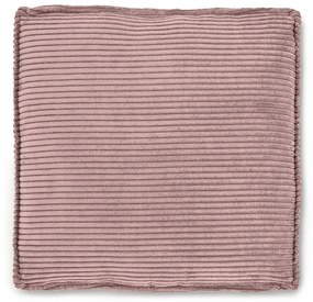 Kave Home - Cuscino Blok di velluto a coste rosa 60 x 60 cm