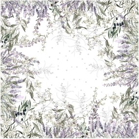 Tovaglia in lino e cotone Parfum De Lavande