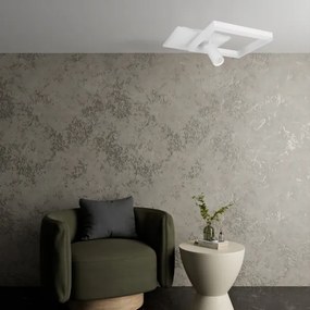 LED Plafoniera LED/38W/230V + 1xGU10/30W bianca