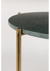 Tavolino verde con piano in marmo Timpa - White Label