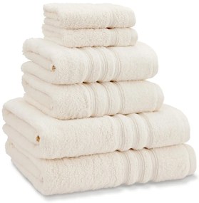 Set di asciugamani per viso e corpo tipo terry color crema in cotone 6 pz Zero Twist – Catherine Lansfield