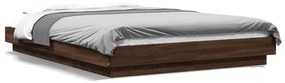 Giroletto Luci Led Rovere Marrone 140x200 Cm Legno Multistrato /