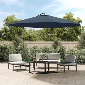Vidaxl Ombrellone A Sbalzo Da Giardino 3,5 M Blu /