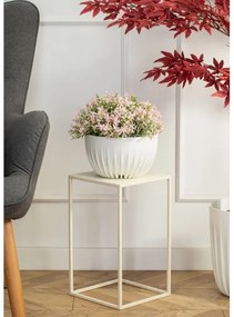 Portafiori 40x24 cm color crema