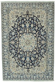Nain Tappeto 190 x 130 Blu (Iran) Annodato A Mano