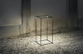 Flos Ipnos Outdoor Lampada da terra H.70 cm da esterno a luce diffusa in alluminio anodizzato satinato naturale