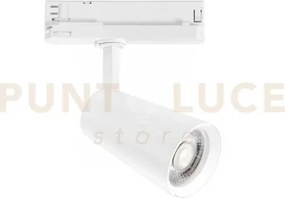 Faro binario led kone bianco in alluminio 24w 2365lm 4000k 22,4x13x...