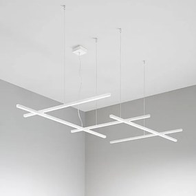 NET sospensione moderna LED dimmerabile 3000K-6000K, design minimal in metallo e alluminio