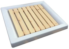 Pedana Doccia in Legno Antiscivolo 58 x 58 Ideale per Piatto Doccia 80 x 80