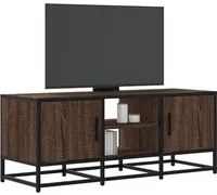 Mobile TV Rovere Marrone 100x35x41 cm Legno Multistrato Metallo 848838