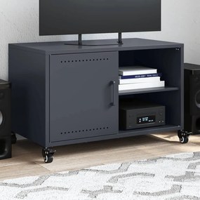 Mobile Tv Antracite 68x39x43,5 Cm İn Acciaio Laminato A Freddo /