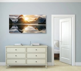 Stampa su tela – Milford Sound all'alba