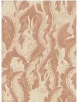 Långelid / von Brömssen Carta da parati Hares in Hiding - Dusty Pink