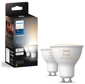 SET 2x Lampadina LED dimmerabile Philips Hue WHITE AMB. GU10/4,2W/230V 2200-6500K