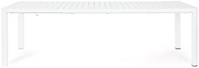 Tavolo allungabile KIPLIN in alluminio bianco 180×100 cm &#8211; 240×100 cm