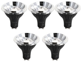 Set di 5 Lampadina LED dimmerabile a 3 step GU10 70mm 6.5W 600LM 3000K