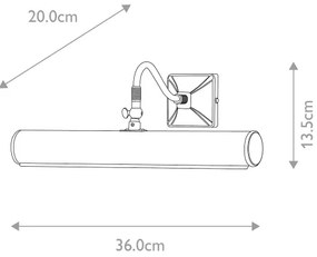 Elstead PL1-20-BLK - Lampada per quadri PICTURE 2xE14/40W/230V nero