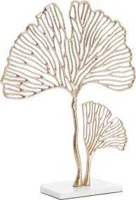 Statuetta in metallo (altezza 48 cm) Leaf - Light &amp; Living