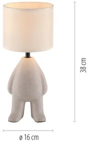 JUST LIGHT. 14191-39 - Lampada da tavolo TED 1xE27/25W/230V beige