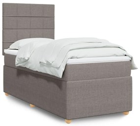 Giroletto A Molle Con Materasso Tortora 100x200 Cm İn Tessuto /