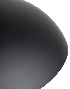 Lampada a sospensione intelligente nera con oro incl. Wifi G95 - Titus