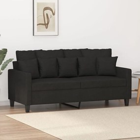 Divano A 2 Posti Nero 120 Cm İn Tessuto /