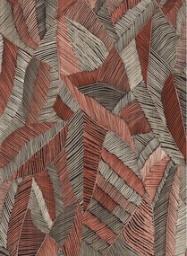 Essentials Carta da parati Chintz - Crimson