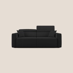 Orwell divano con seduta estraibile in microfibra smacchiabile T11 nero