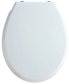 Sedile per wc bianco con chiusura facilitata , 44,5 x 37 cm Bilbao - Wenko