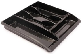 Organizzatore di posate Classic nero, 40 x 38,5 cm - Addis