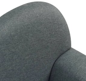 Divano per Bambini Grigio in Tessuto