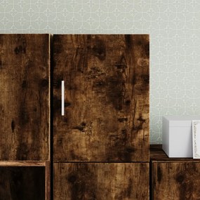 Mobile A Parete Rovere Fumo 30x42,5x40 Cm İn Legno Multistrato /