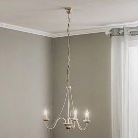 HELAM Lampadario Malbo a 3 luci in bianco