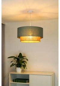 Duolla - Lampadario a sospensione con filo BOHO 1xE27/15W/230V diametro 45 cm verde/marrone