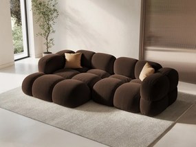 Divano angolare Loretto 3 posti in velluto – L250x147 cm