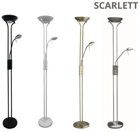 Brilagi - Lampada da terra dimmerabile SCARLETT 1xR7s/230W/230V+1xG9/40W cromo opaco