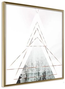 Poster  SnowCapped Peak (Square)  Cornice Quadri Cornice d'oro, Larghezza x Altezza Home decor 30x30