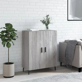 Credenza Grigio Sonoma 69,5x34x90 Cm İn Legno Multistrato /