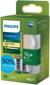 Lampadina LED Philips ULTRAEFFICIENT VINTAGE P45 E27/1,2W/230V 2700K